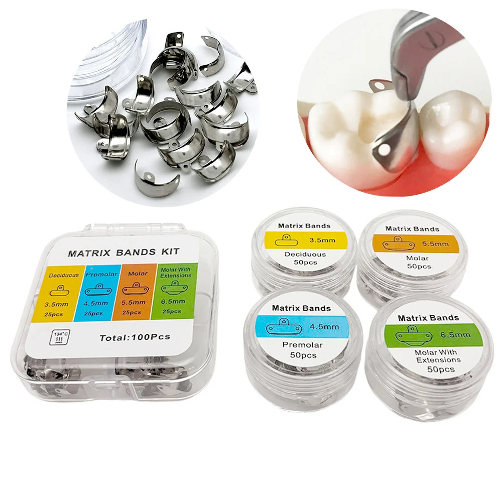 16 Option Dental Matrix Bands M4 Sectional Contoured Matrice Palodent V3 Style