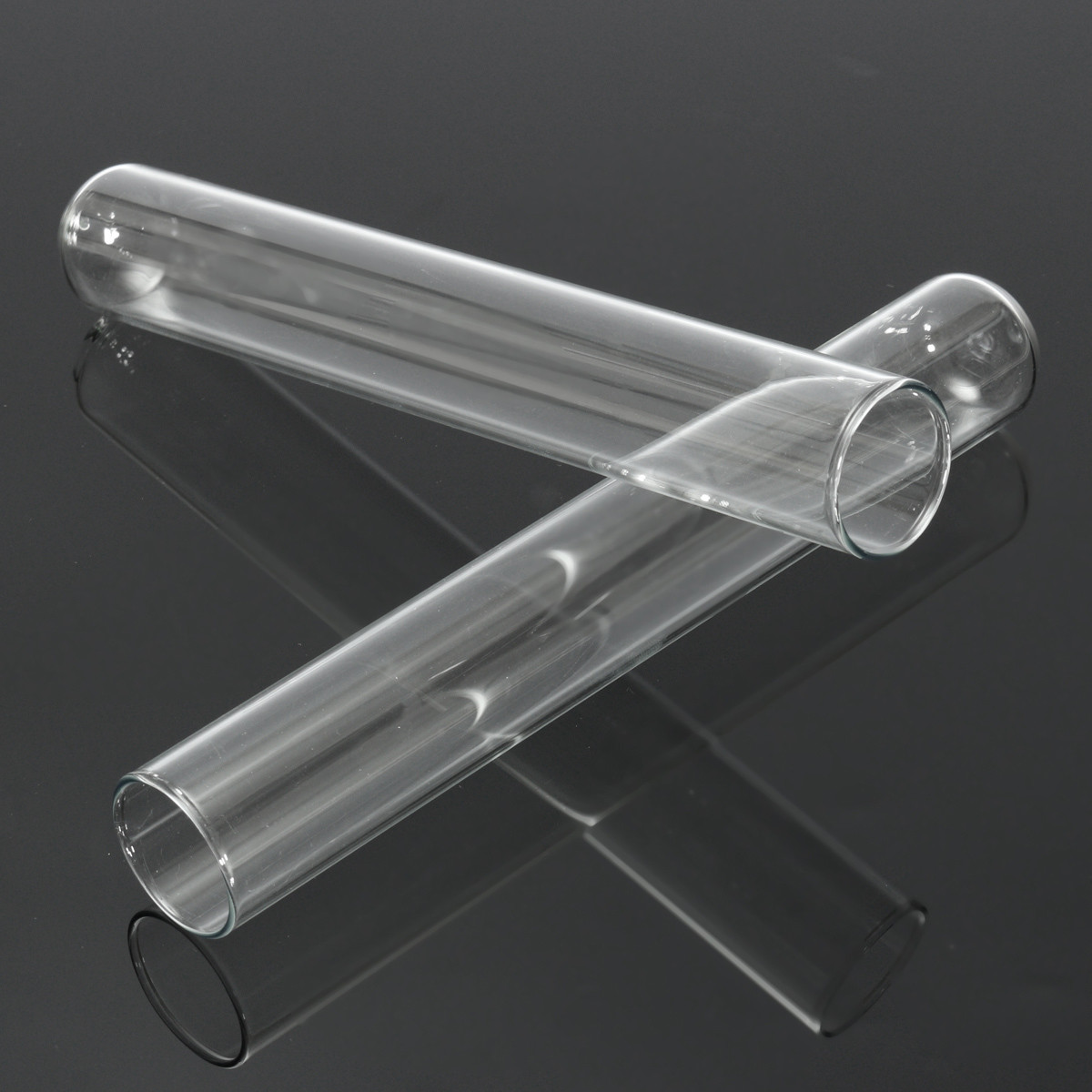 5pcs Glass Pyrex Borosilicate Rimmed Test Blowing Tubes Borosilicate Lab 8 Size