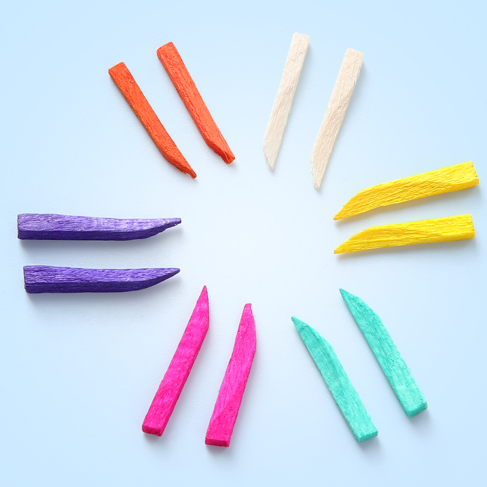500PCS JMU Disposable Dental Colorful Wooden Wedges