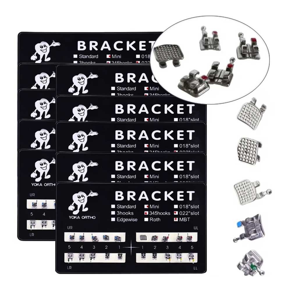 1pack Dental Orthodontic Brackets Braces Metal Monoblock （20Pcs/pack）