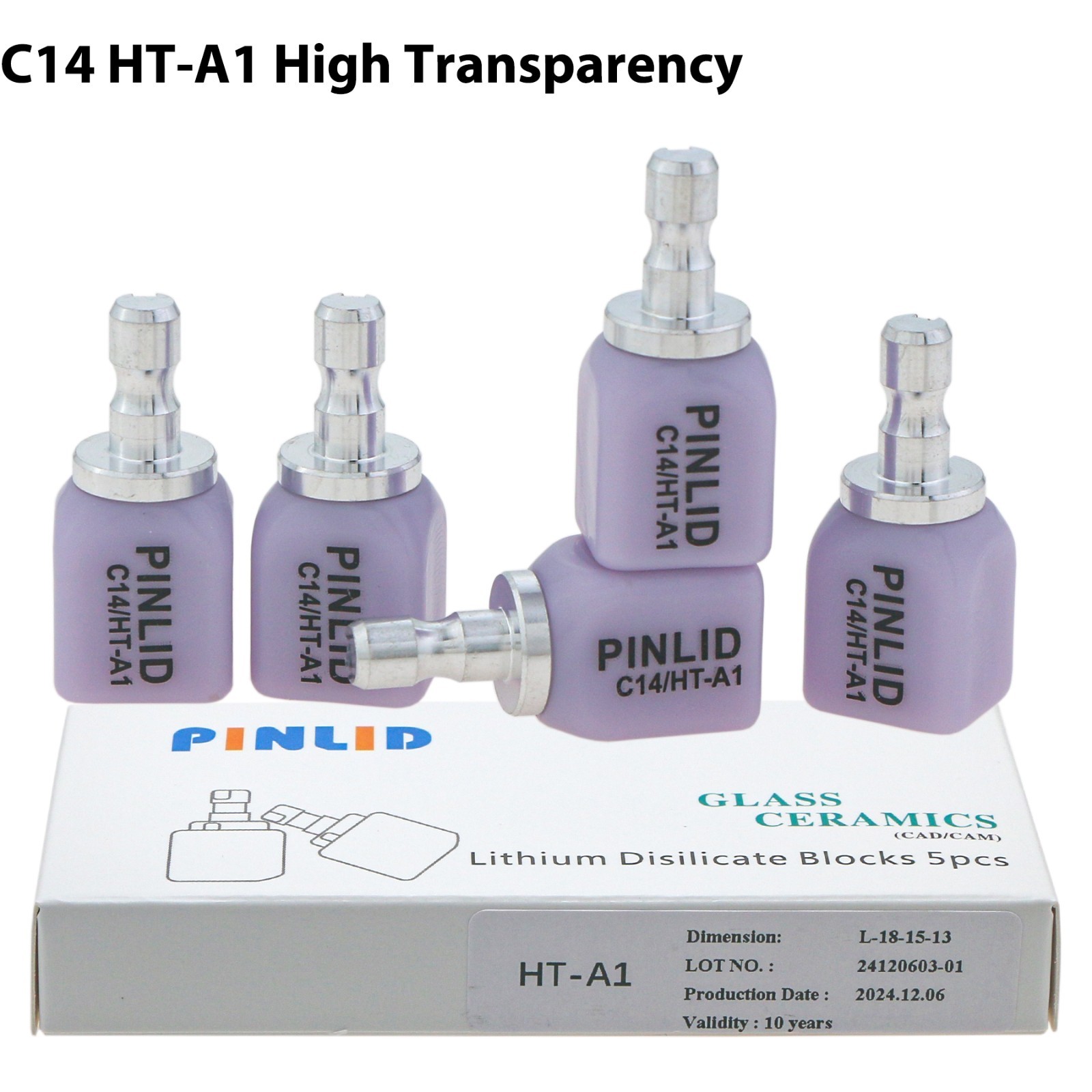 US C14 Glass Ceramic Lithium Dislicate Blocks HT A1 A2 A3 CEREC Emax CAD CAM