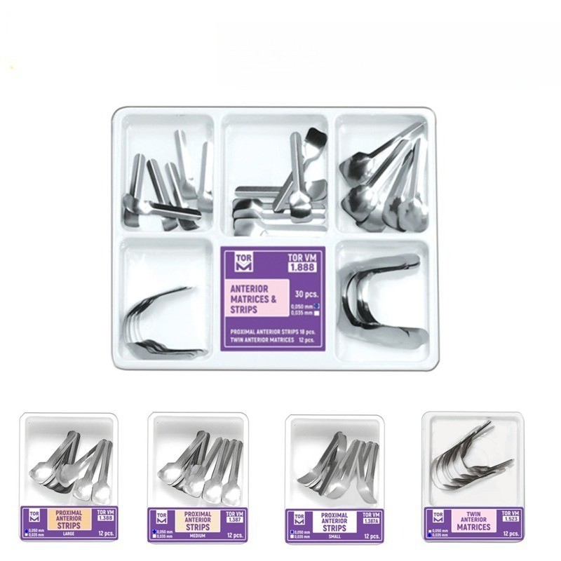 Dental Matrix Bands Anterior Proximal Strips Sectional Contoured Matrices Twin