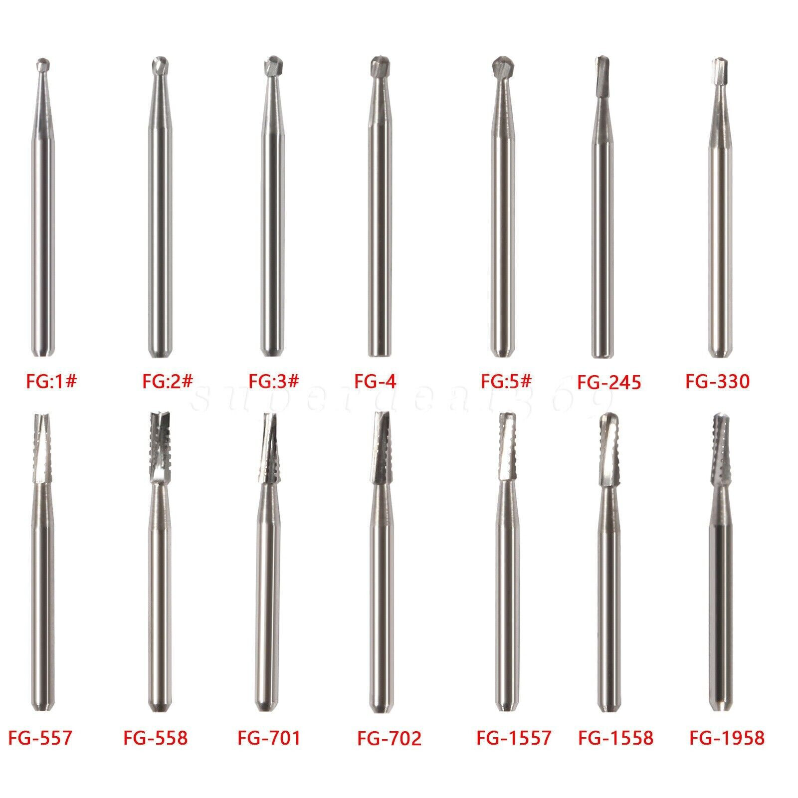 Dental （Surgical ）Burs Carbide Bur Friction Grip FG Round For High Speed 19/25mm