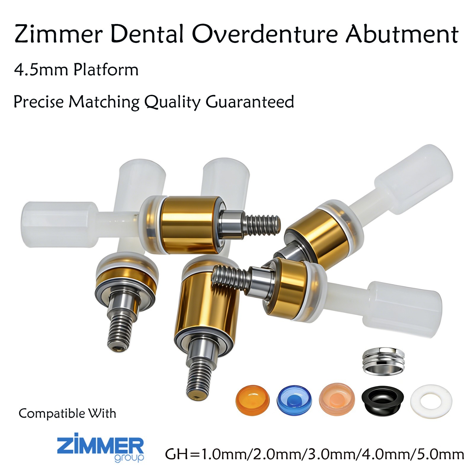 US Zest Locator Overdenture Abutment for ZIMMER TSV 3.5/4.5 Internal Hex Platfor