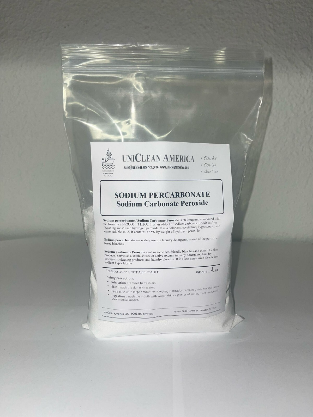 cleaning booster & stain remover powder I Sodium Percarbonate I Made In USA