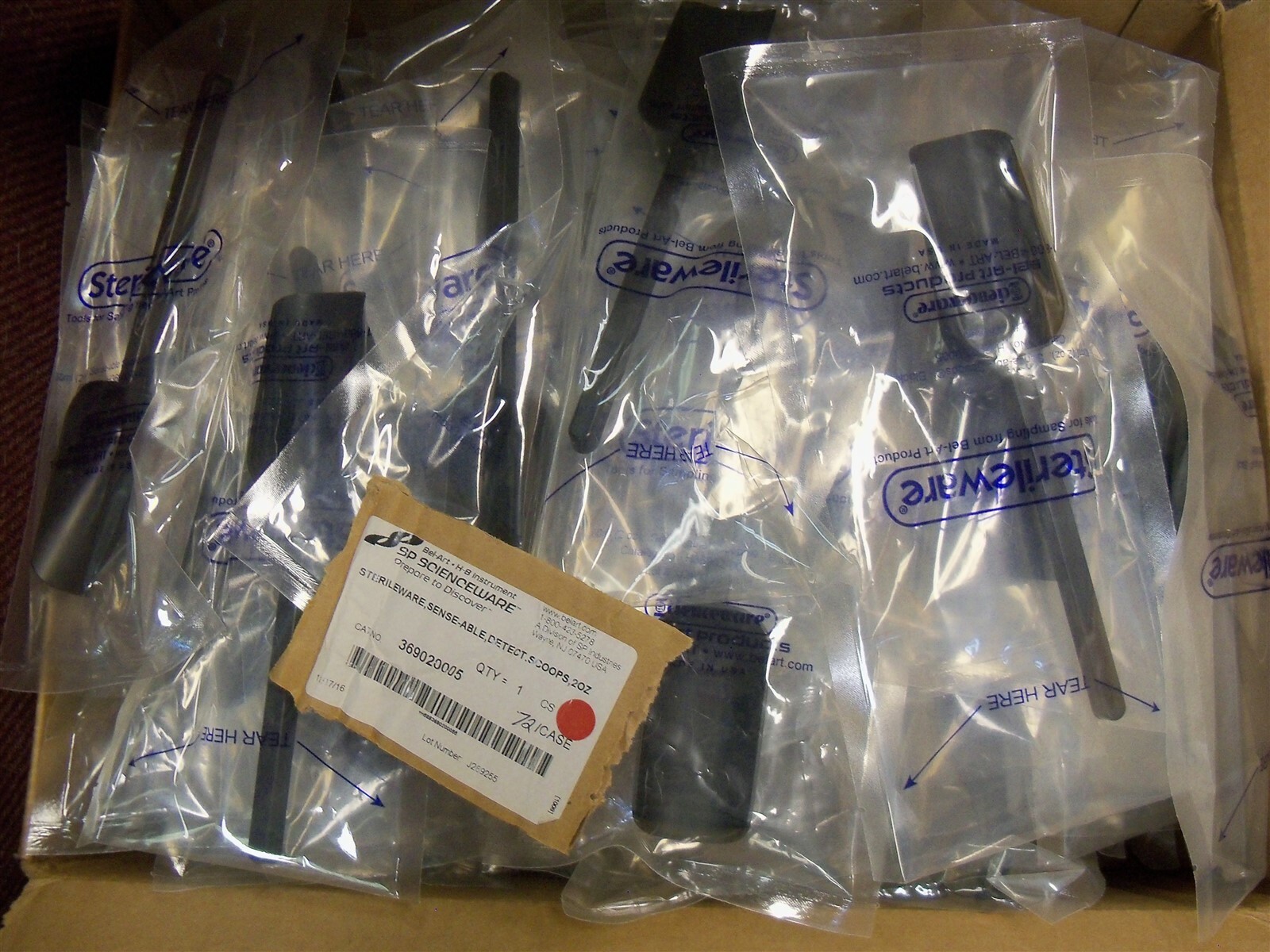 H36902-0005 Sterileware Scoop 60ml 2oz Metal Detectable Sampling Spoon Lot of 70