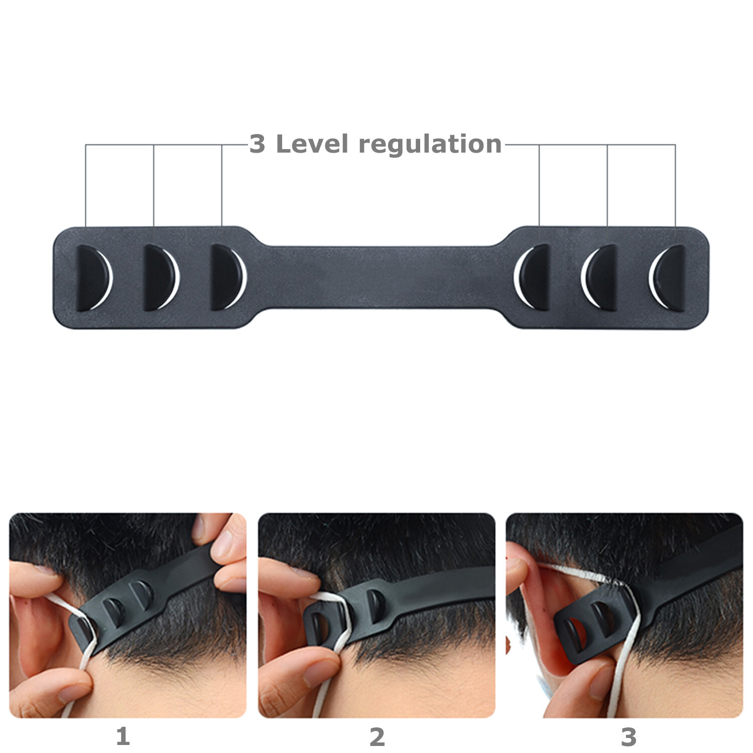 10 PCS Face Mask Ear Hook Adjustable Ear Strap Extension Mask Fixing Buckle US
