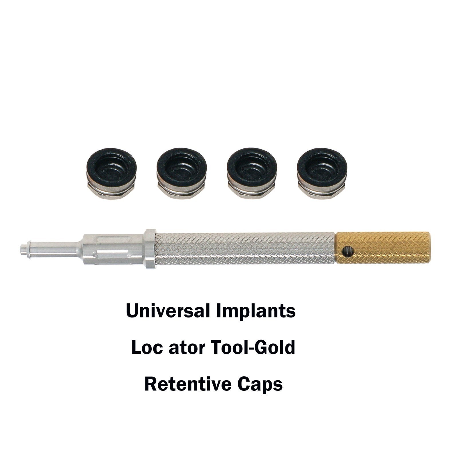 US For Zimmer Dental Locator Attachment Abutment & Male Cap Tool PAØ3.5mm 5mm GH