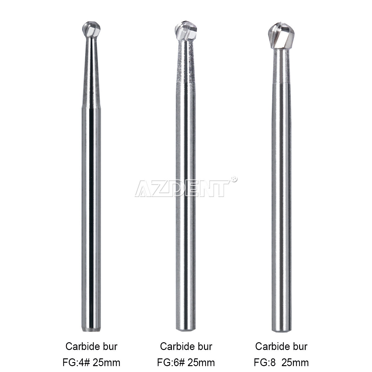 AZDENT Dental Tungsten Carbide Tungsten Steel Burs for High Speed Handpiece