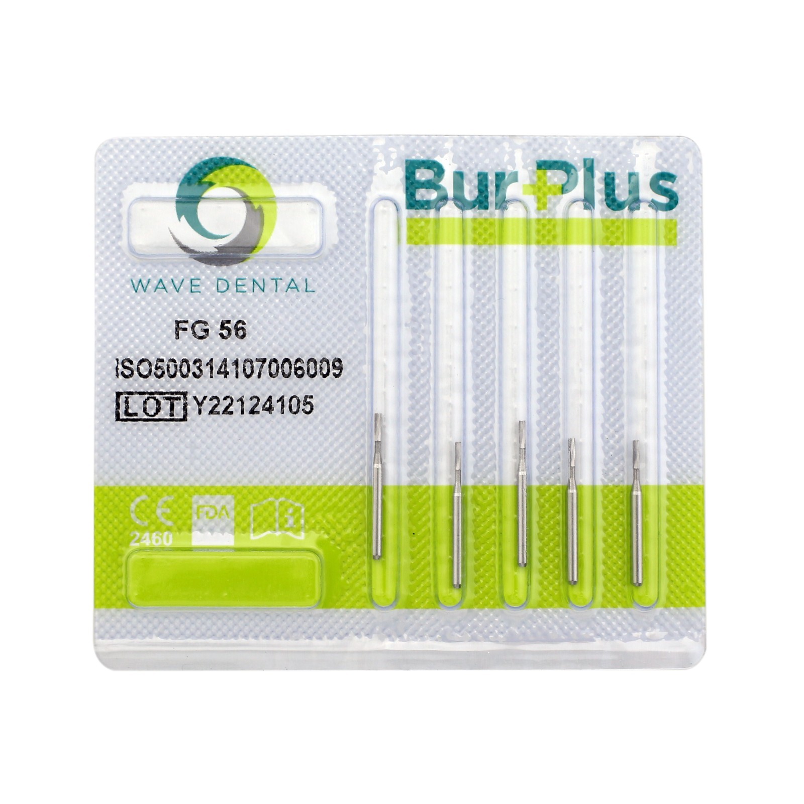 Dental Carbide Burs FG56 Friction Grip Tungsten Carbides Flat End Cylinder 19mm