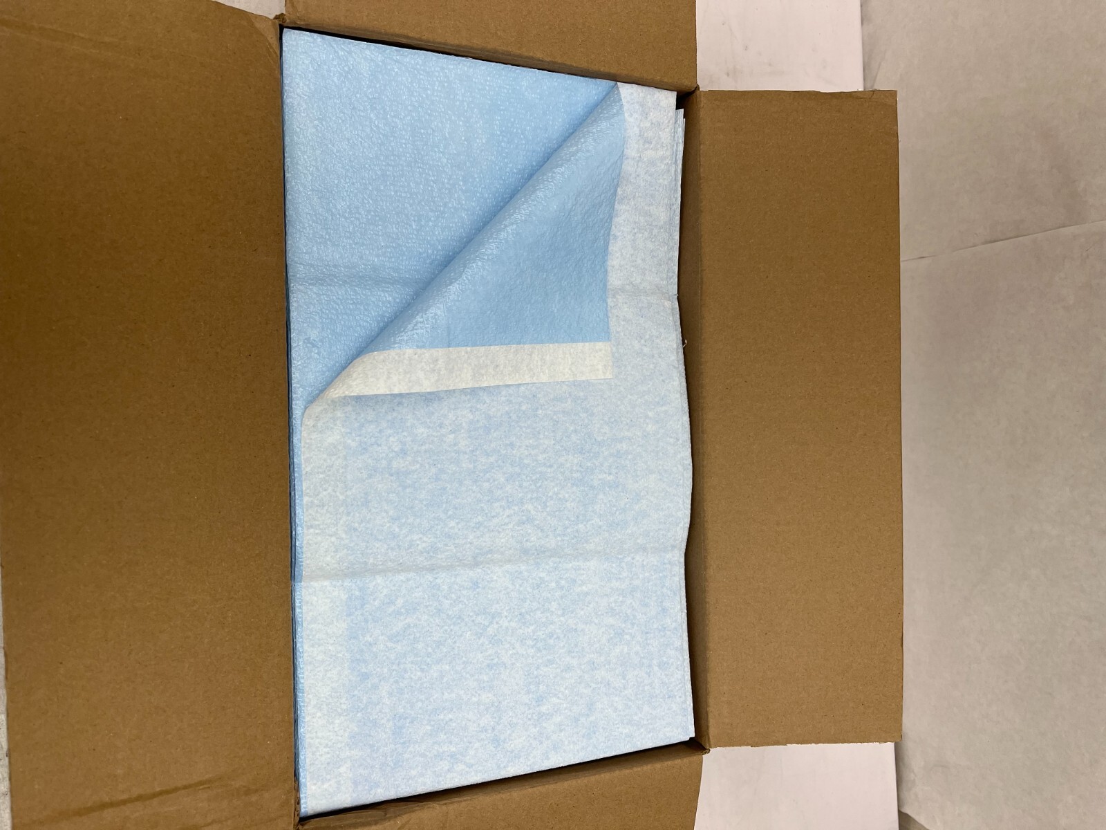 Tidi Everyday Stretcher Sheets Flat 40×72” Blue Poly 50 Count Ref 357 AM27