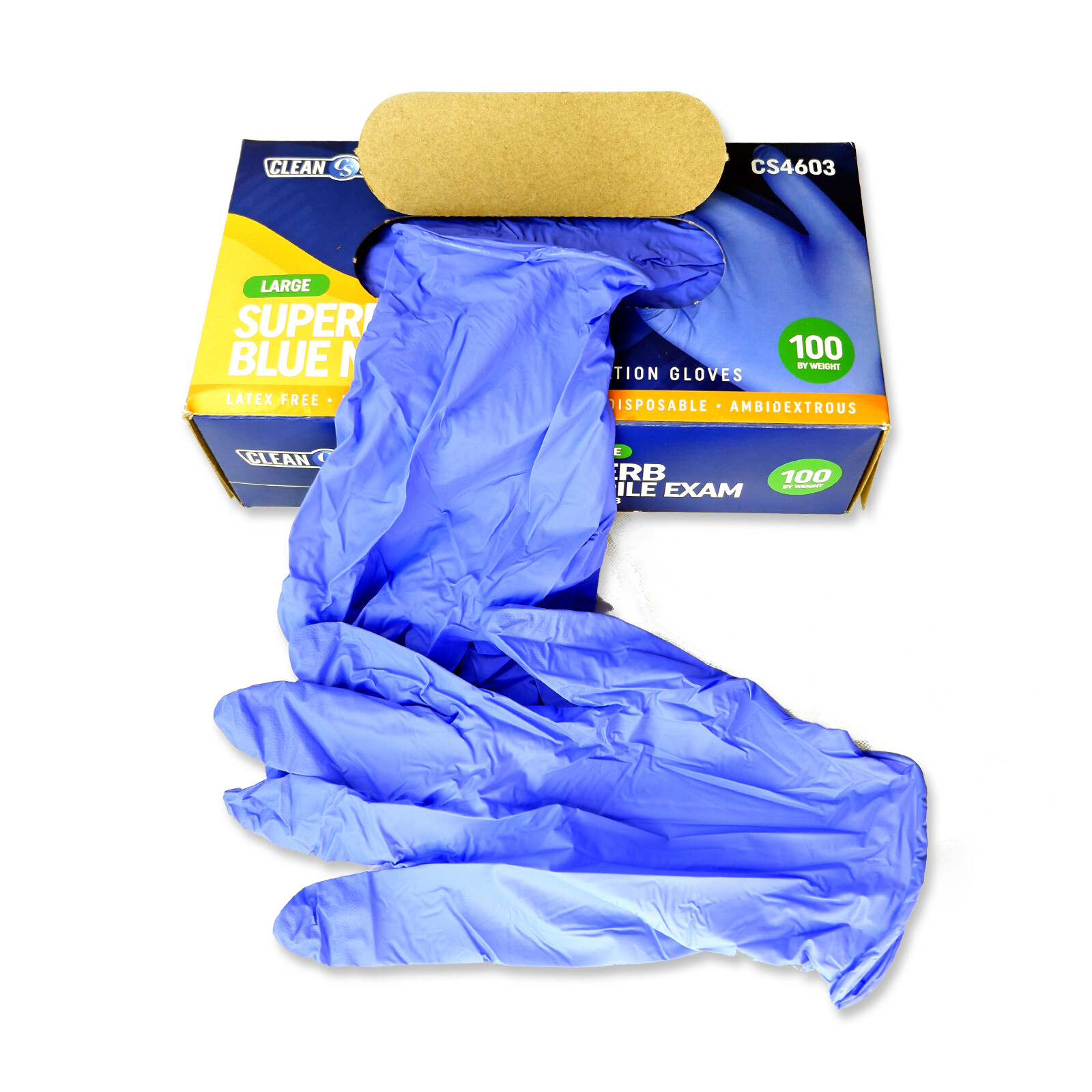 1000pcs Disposable Nitrile Gloves, S-M-L-XL, Blue, FDA, Pure Nitrile, F.D.A