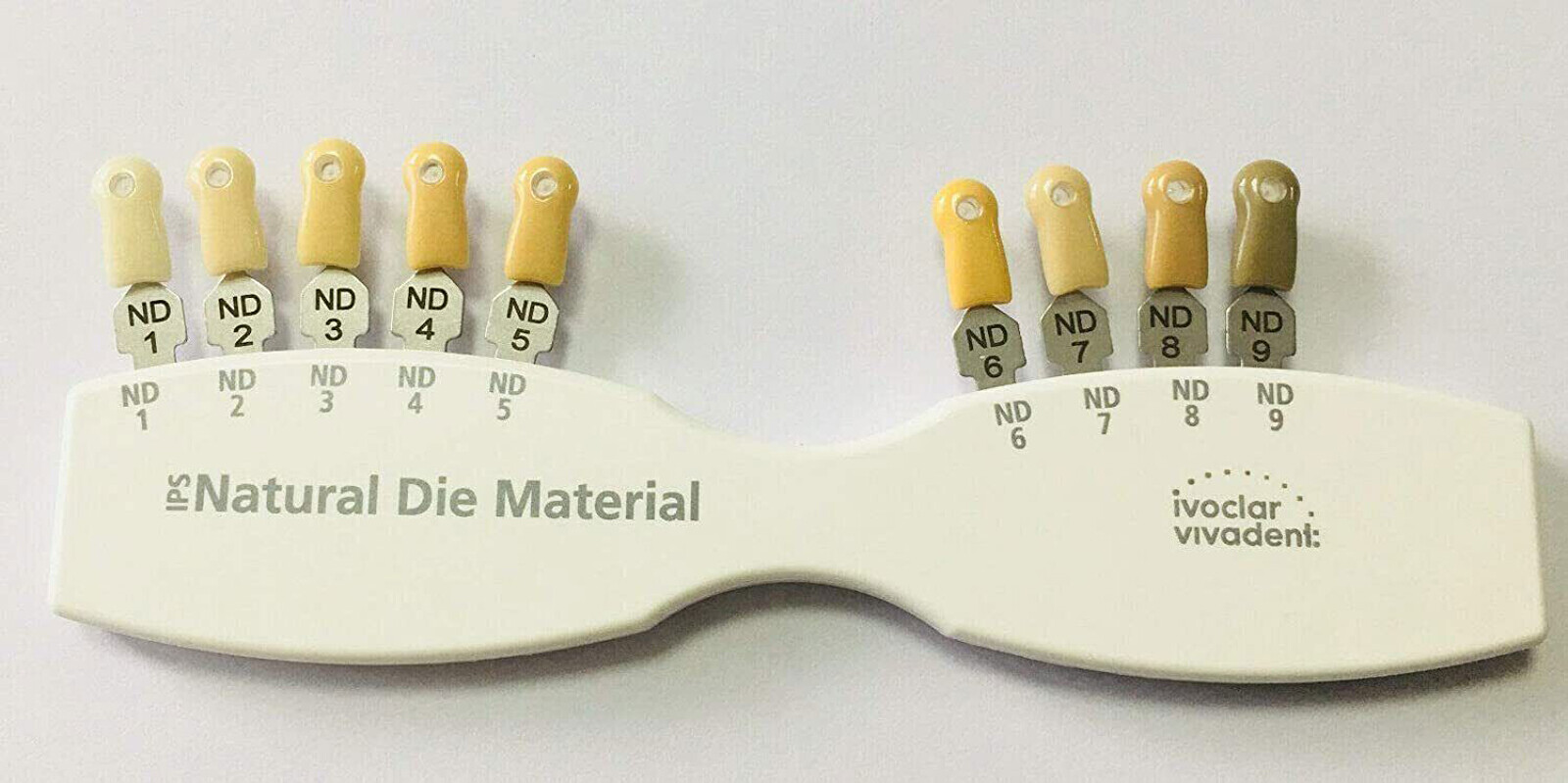 1Set Dental IPS Natural Die Material Shade Guide Ivoclar Vivadent ND1-9 Abutment