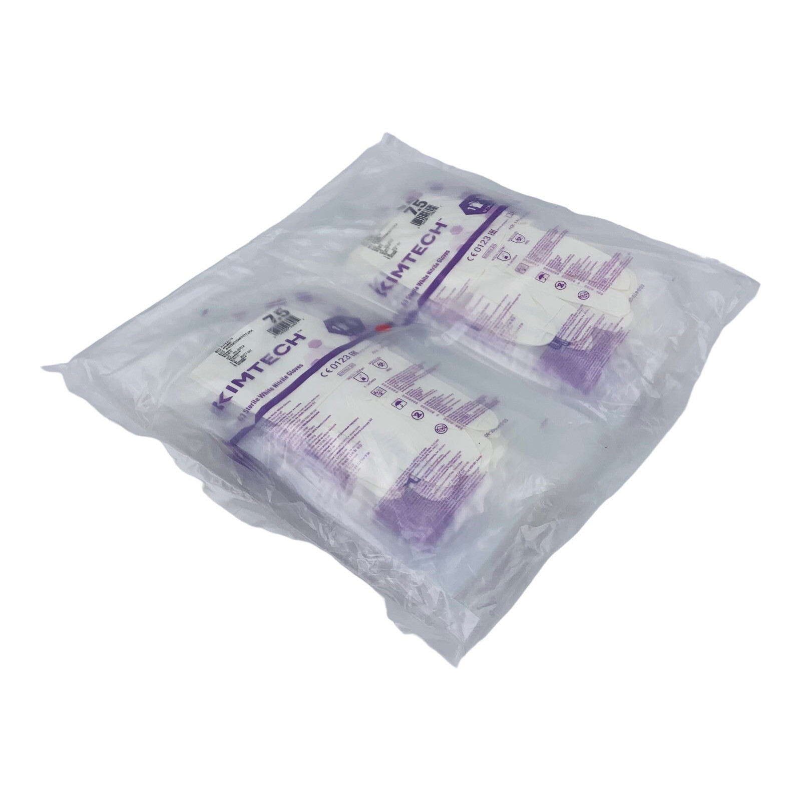 20 Pairs Sterile White Nitrile Gloves Kimtech G3 12”, 6 Mil, Size 7.5 EXP: 2027