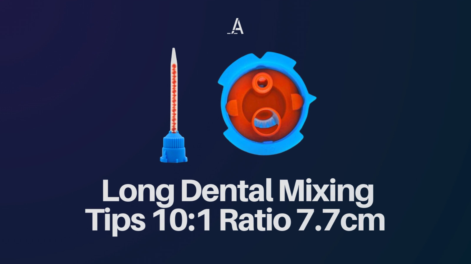 50 pcs Orange Mixing Tips Crown & Bridge Dental HP 10:1 Ratio