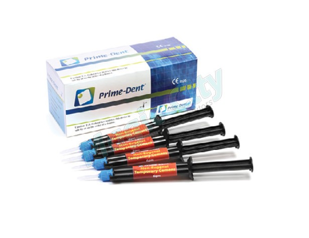 Prime-Dent Dental Non-Eugenol Automix Temporary Cement 4 Syr. Kit