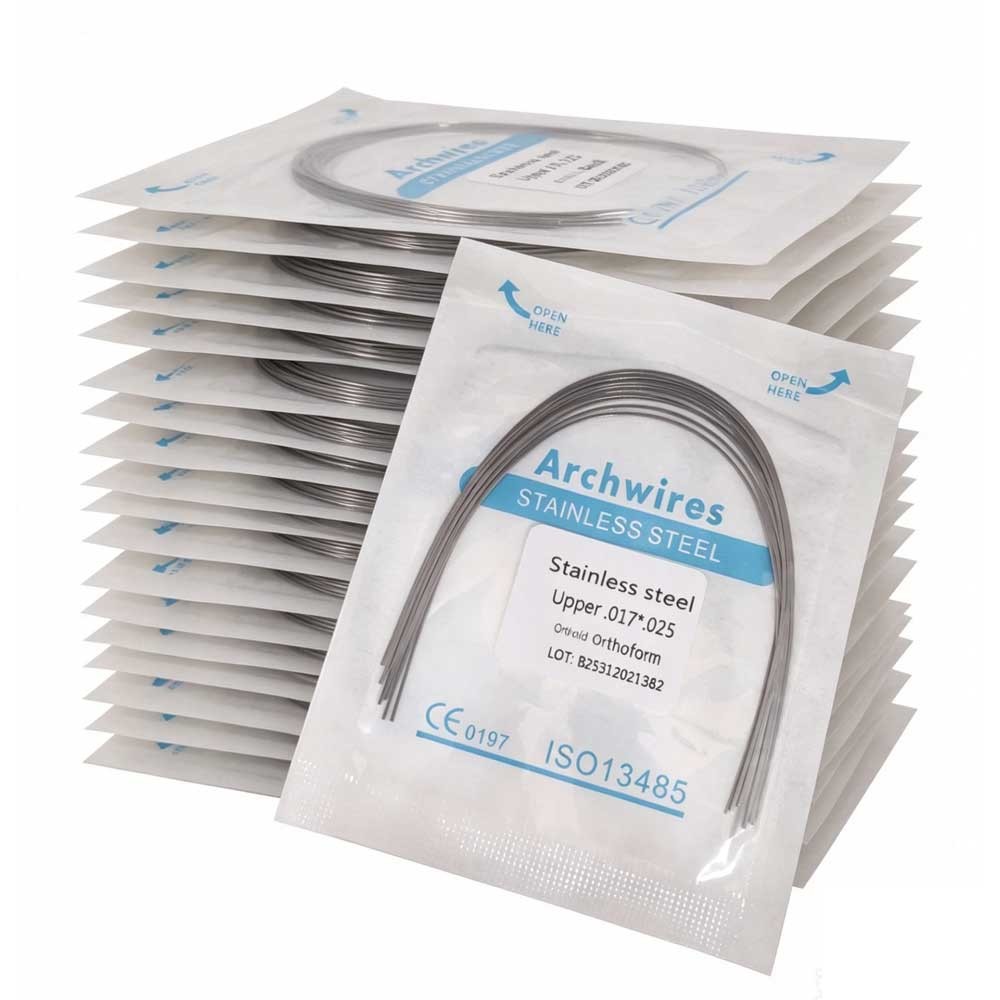 Dental Orthodontic Stainless Steel Wire Rectangular Arch Wires Ovoid 10pcs/pack