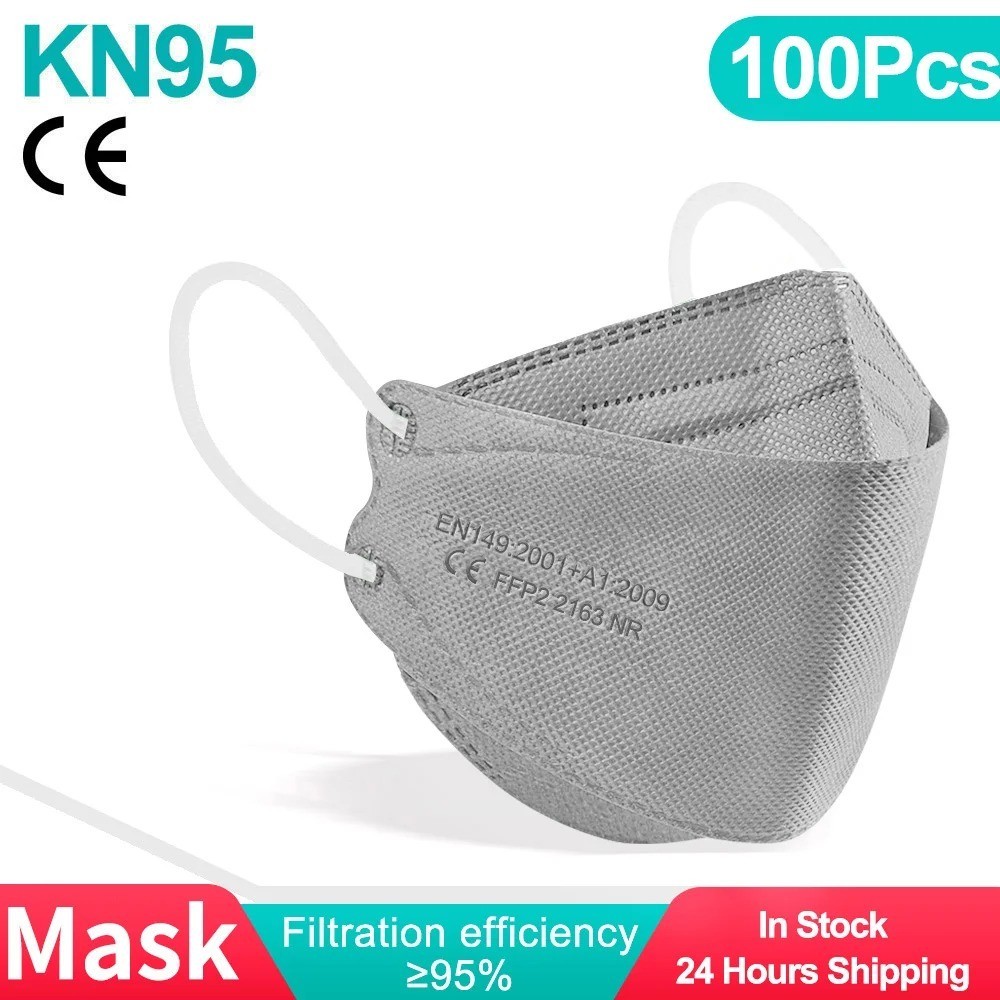 KN95 Face Mask Disposable Adults – 10 Pack 5 Layer Protection Adjustable KN95