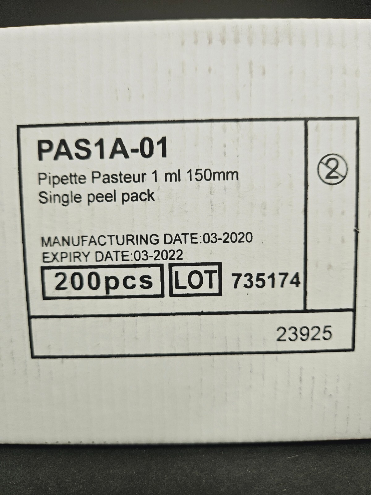 Corning Transfer Pipette 1 ml Sterile Total of 200 Pipets