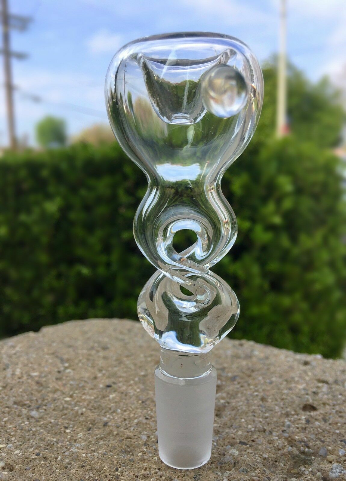 14mm / 18mm Clear Glass Slide Bowl