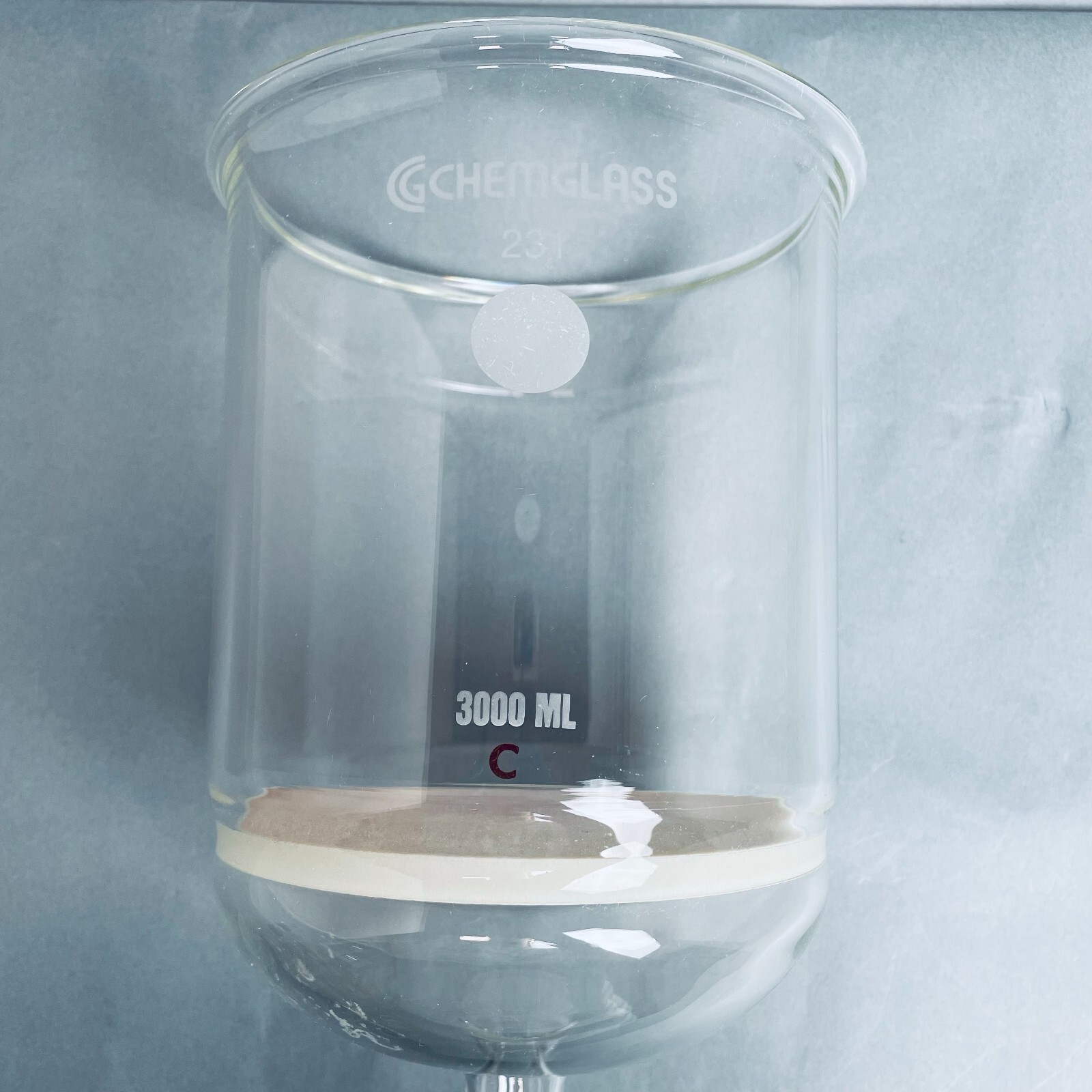 Chemglass Buchner Filter Funnel 3000 ml Coarse Fritted Disk