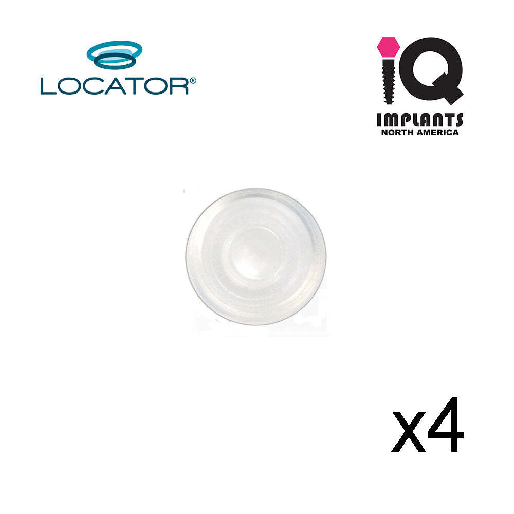 Zest Locator Classic Genuine Replacement Caps Standard, Clear 5.0 lbs (4 pack)