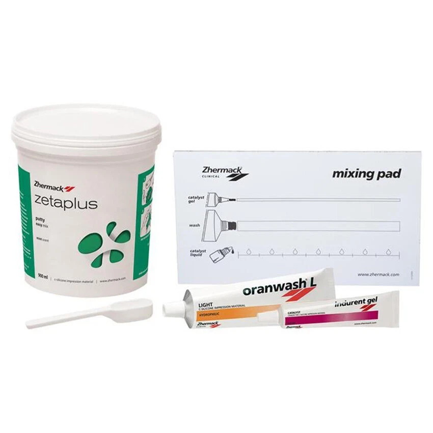 Zhermack Zetaplus Intro Kit Putty Oranwash Indurent Gel Impression Material