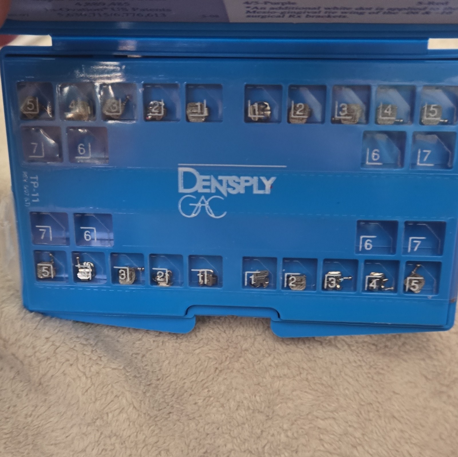 DENTSPLY GAC In-R Self Ligating 018 ROTH AND MBT 5-5 BRACKETS. Have BOTH Scripts