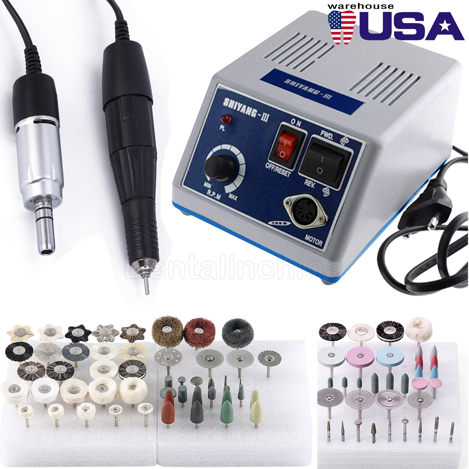 Dental Marathon Micromotor/Polishing Handpiece Polisher For Ceramics Porcelain