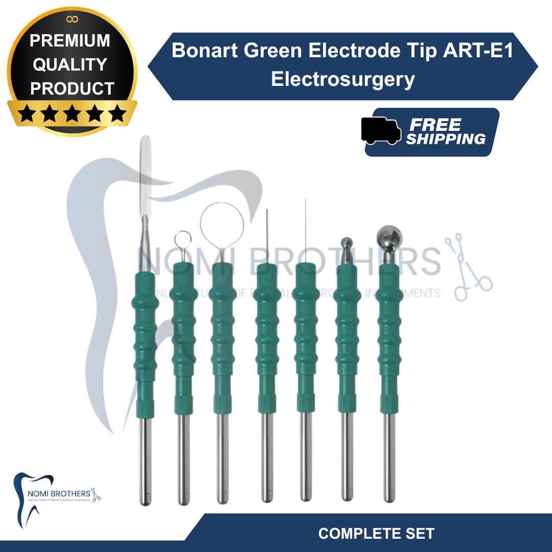 BONART 7 Assorted Dental GREEN Electrode Tips For ART-E1 Electrosurgery Medical