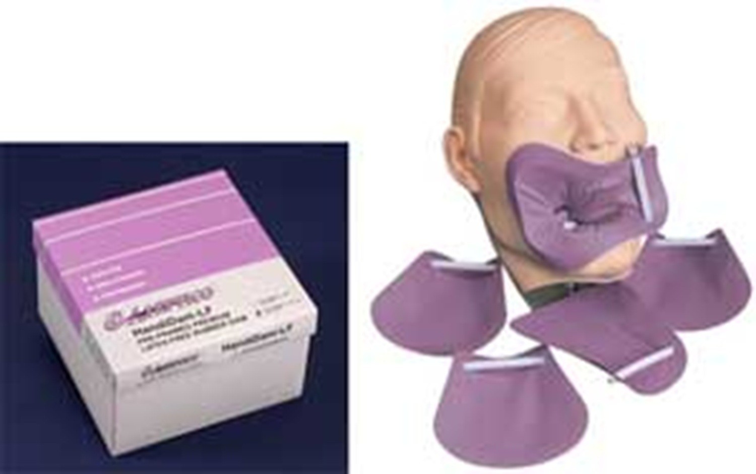 Aseptico HandiDam Pre-Framed Latex-free rubber dam Mauve Heavy PK/20 I-70LF