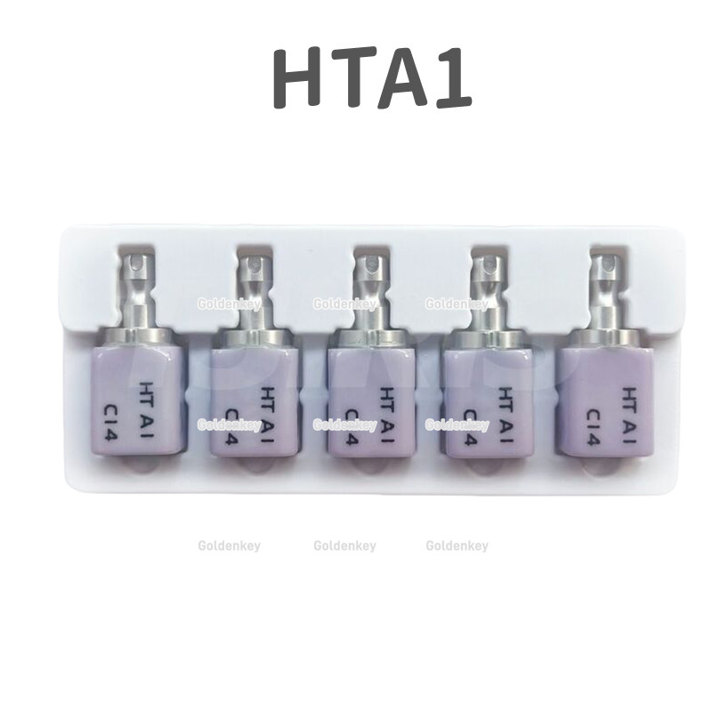 5Pcs/Box C14 Dental Glass Ceramic Lithium Dislicate Blocks Cerec CAD CAM