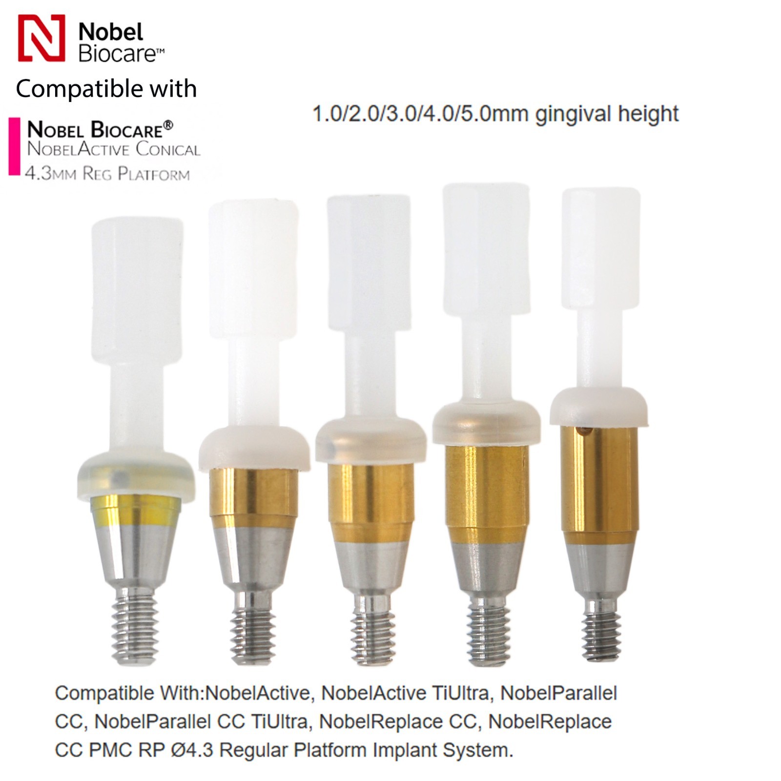 US Dental Attachment Locator Abutment for Hiossen/Zimmer/Nobel Biocare/Bego/Mis