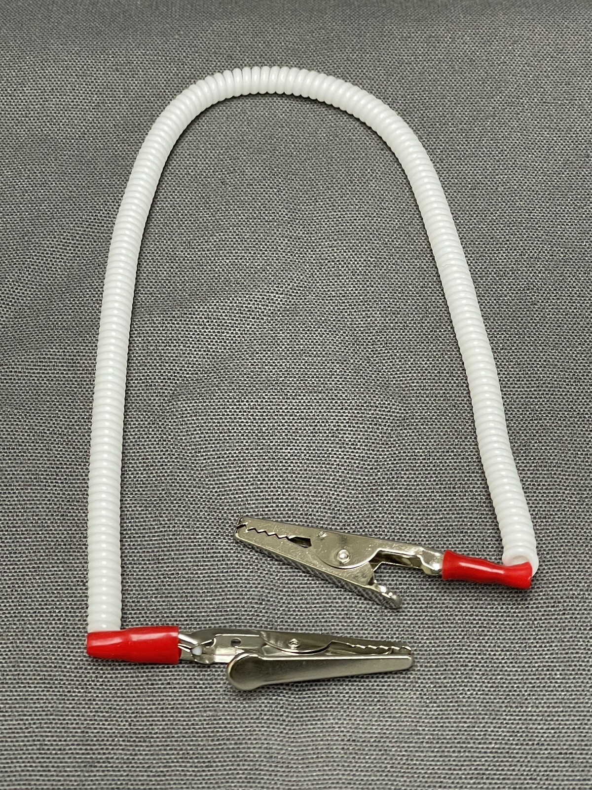 3 Pcs Dental Patient Bib Clip Napkin Holder Flexible Coil White Orange&Green 16”