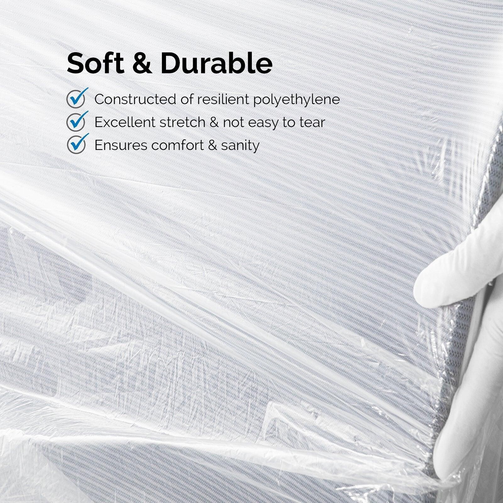 675Pcs/3Boxes JMU Dental Half Chair Sleeves PE Cover Clear Medium 27.5″ x 24″