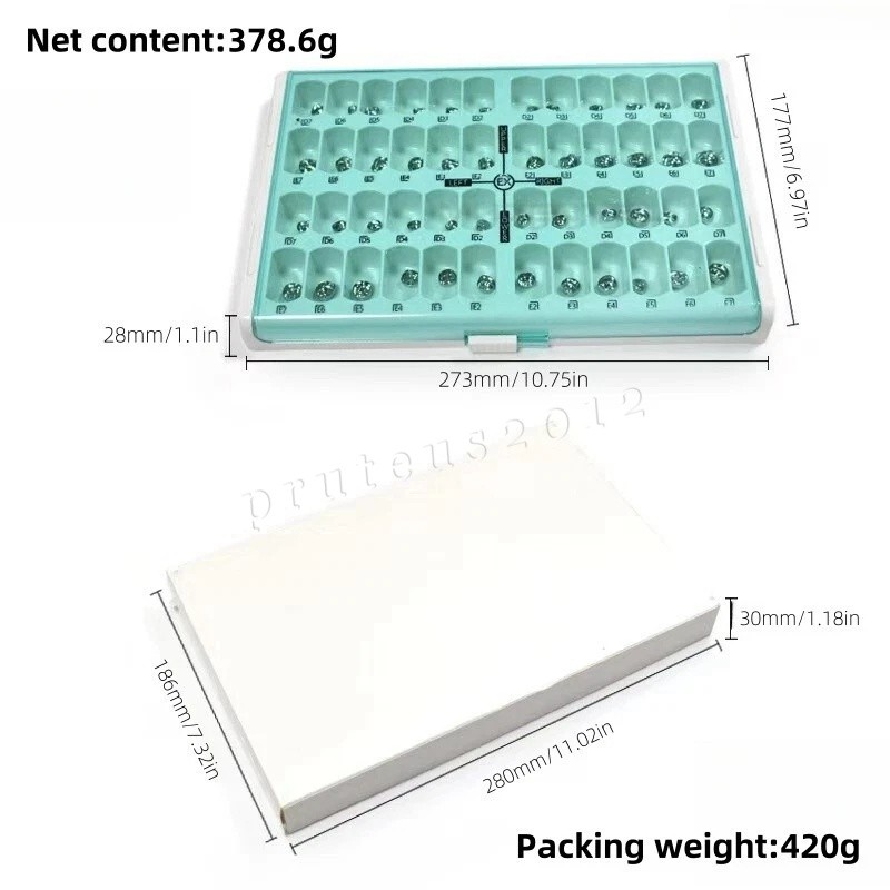Dental Material Children’s Stainless Steel Baby Teeth Prefabricated Crown 48/Box