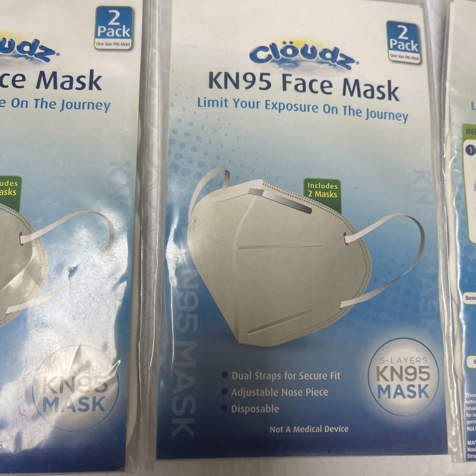 KN95 Protective 5 Layers Face Mask [12 PACK] 2 In Each Pack Disposable Masks