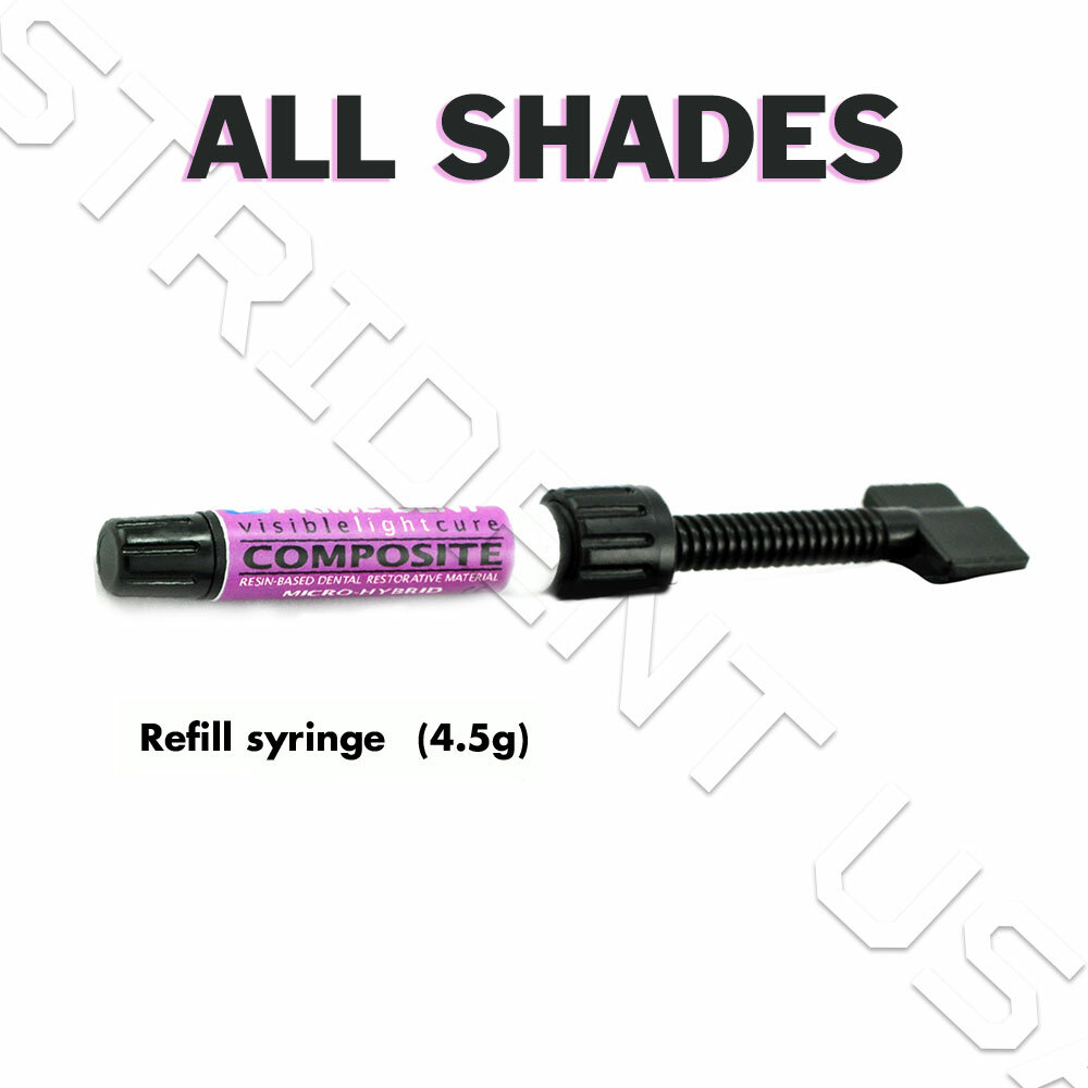 Prime Dent Light Cure Micro Hybrid Composite Dental Resin – 4.5 g All Shades