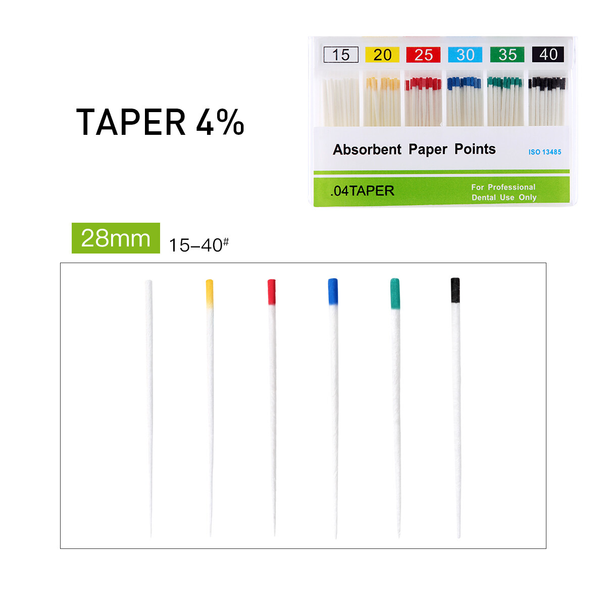 Dental Absorbent Paper Points Gutta Percha Points Eododontic 15-80# EODO Root