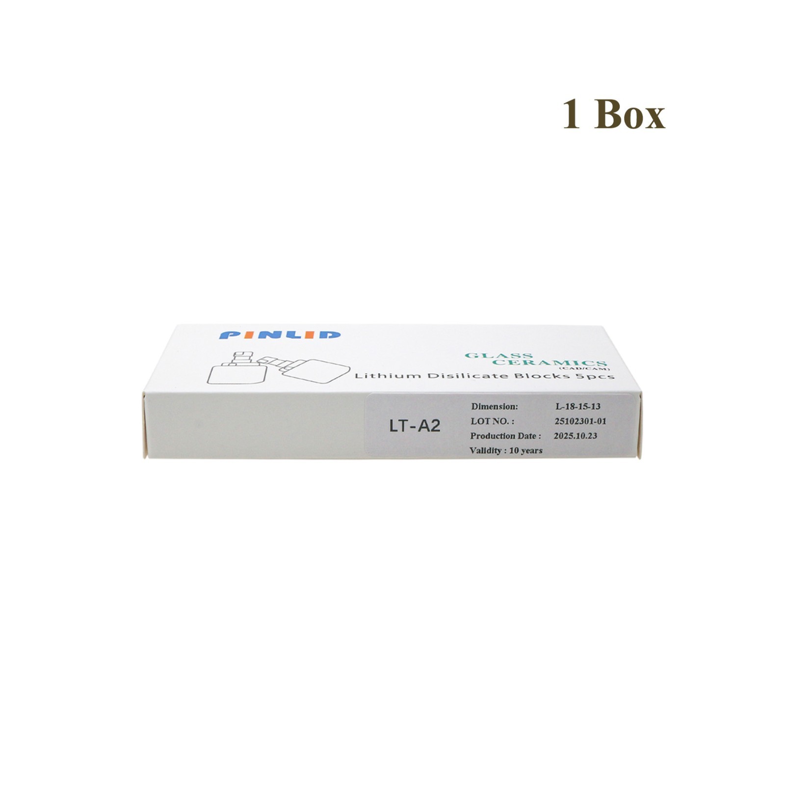 US C14 LT A2 Lithium Disilicate Ceramic Blocks E.max CAD CEREC Blocks 5Pcs/Box