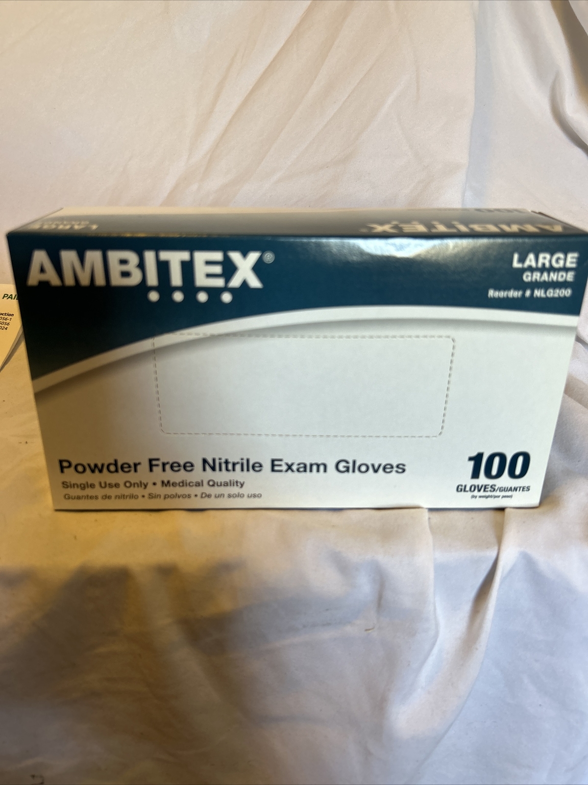 Ambitex NLG400 Nitrile Large Disposable Gloves Box – 100 Pieces