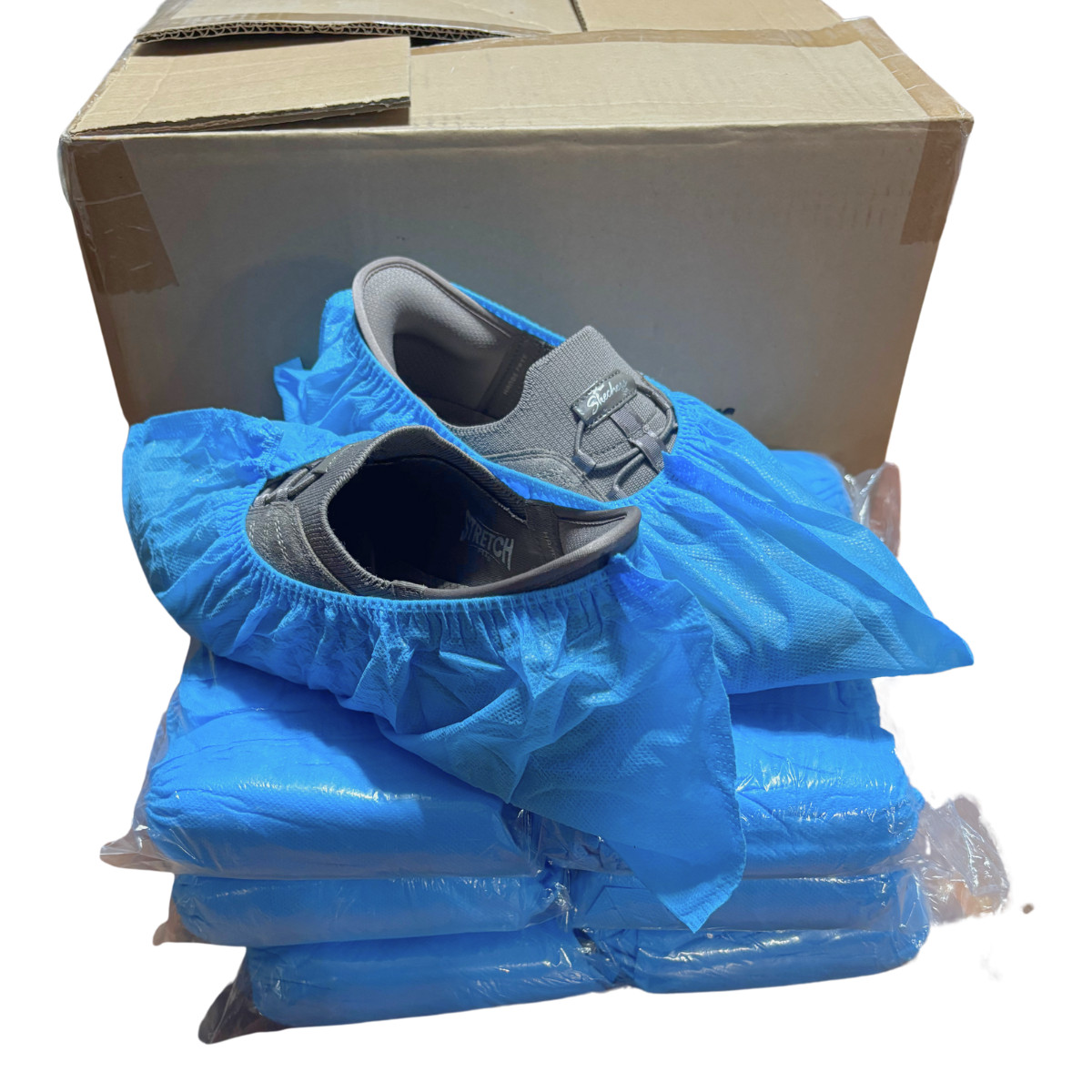 1000 pcs – Disposable Shoe Covers Large – Heavy Duty Non-Woven | Fits Men 11.5