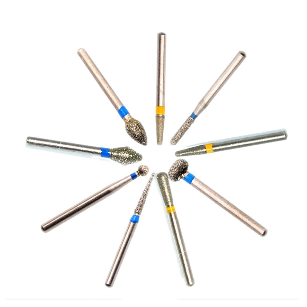 100PCS Dental DIA-BURS Diamond Burs 1.60mm for High Speed Handpiece 5Pcs/pack