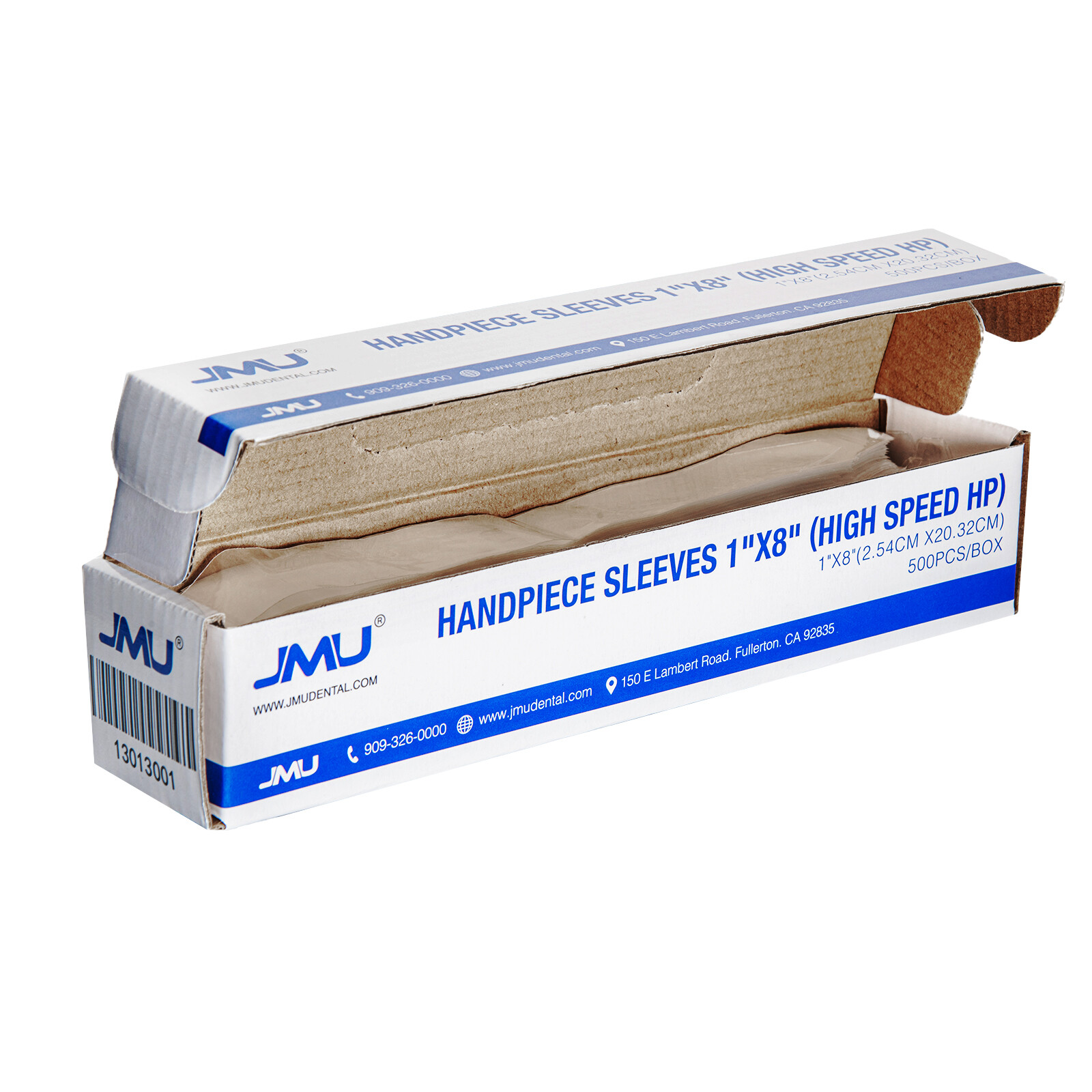 500PCS JMU Plastic Dental Handpiece Cover High Speed Sleeves Sheath 1”X8”