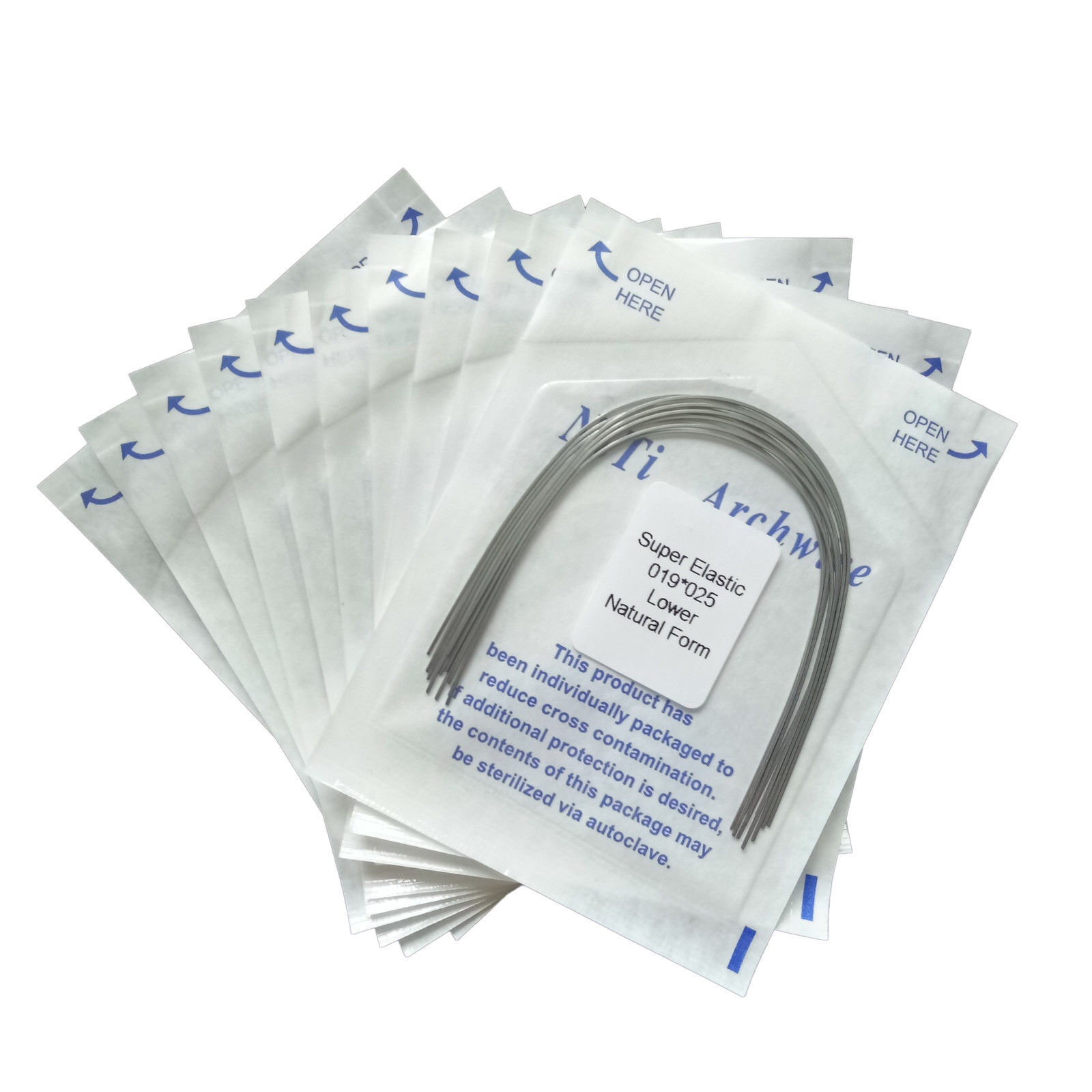 Dental Orthodontic Arch Wire Niti Super Elastic Round/Rectangular Natural Nature