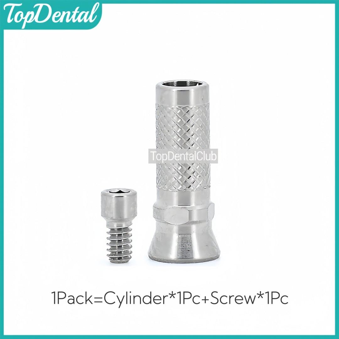 ⌀5.0 Dental Titanium Cylinder Multi Unit Temporary Abutment Screw Ti MU Fits OSS