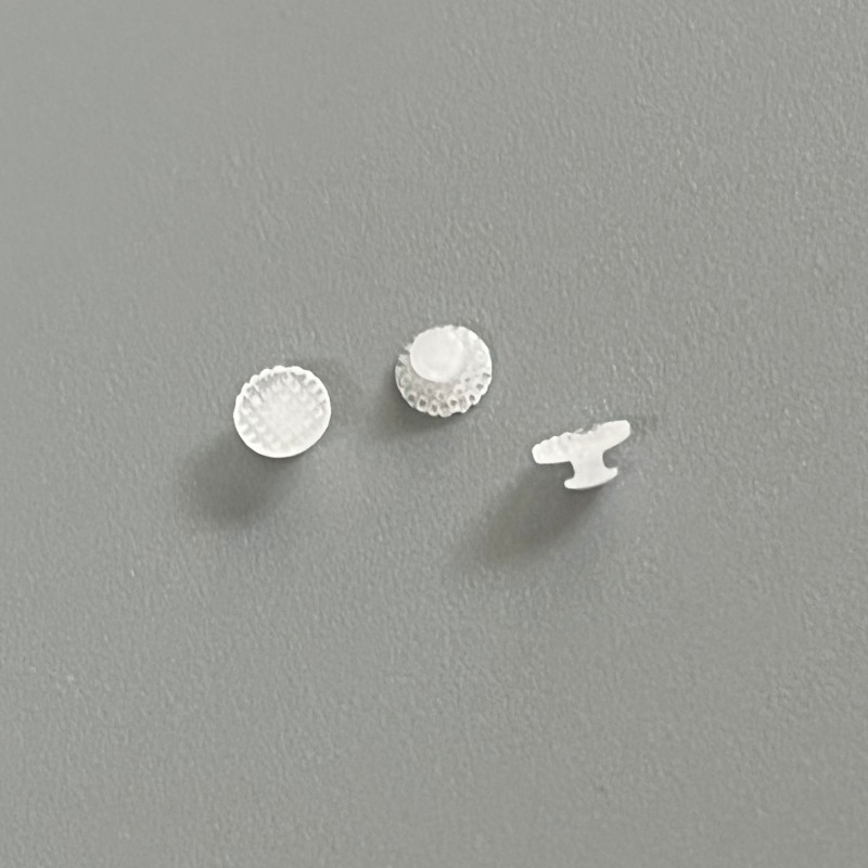 10 Pcs/Pack Dental Orthodontic Ceramic Clear Lingual Button Bondable Round Base