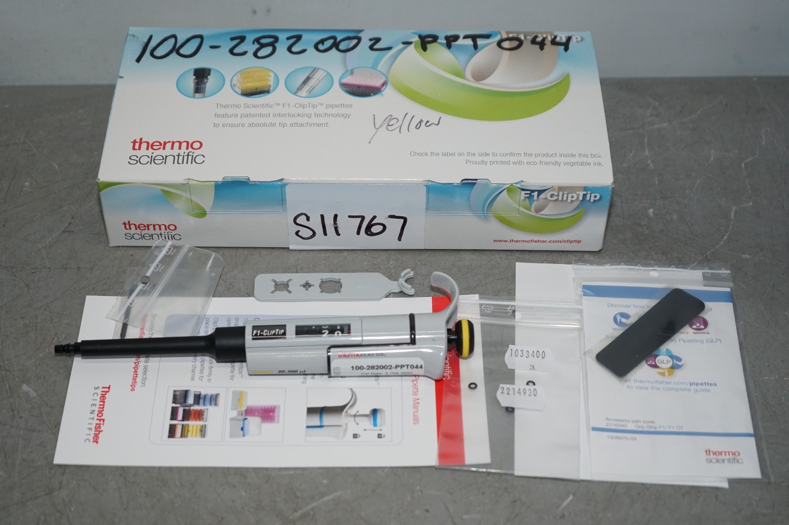 ^ Thermo Scientific™ F1-ClipTip™ 20 – 200 uL Single Channel Pipette #X6030