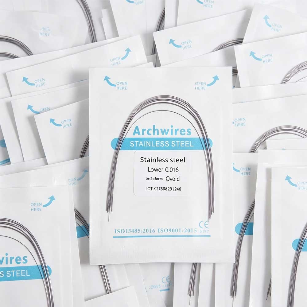 Dental Orthodontic Stainless Steel Round Arch Wire Ovoid Form 10pcs/pack