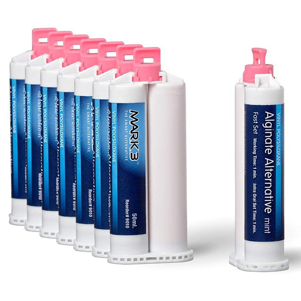 Mark3 9010 Dental Alginate Alternative Fast Set Cartridges 8/Pk 50 mL